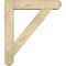 Ekena Millwork Traditional Craftsman Rough Sawn Bracket w/ Offset Brace, Douglas Fir, 6"W x 26"D x 30"H BKT0604X26X30TRA04RDF - alternate 4